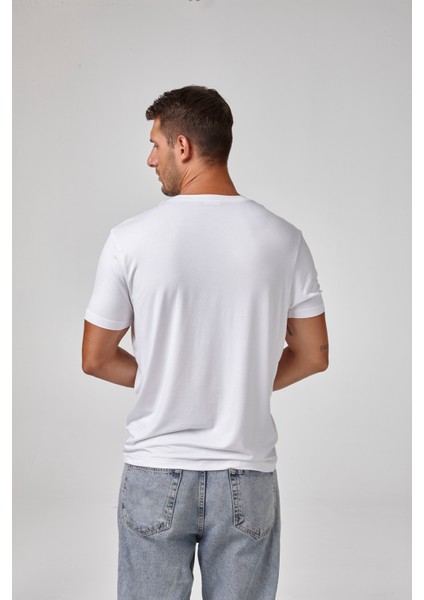 Erkek Kısa Kollu Derin V Yaka T-Shirt fiyatları