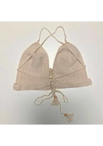 El Yapımı Pudra Crop Top