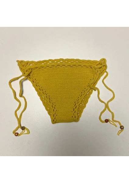 El Yapımı Sarı Bikini Takım
