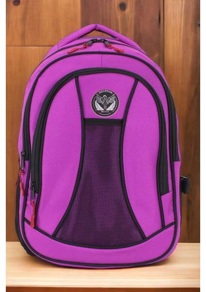 Cepli Su Geçirmez Pembe Okul Çantası