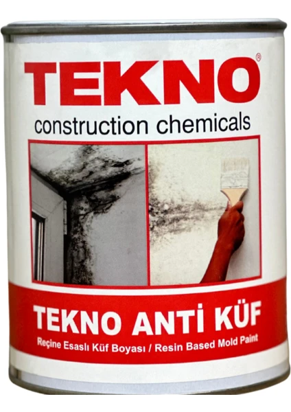 Tekno Anti Küf Reçine Esaslı Nem Rutubet Küf Boyası 1 ve 3 kg