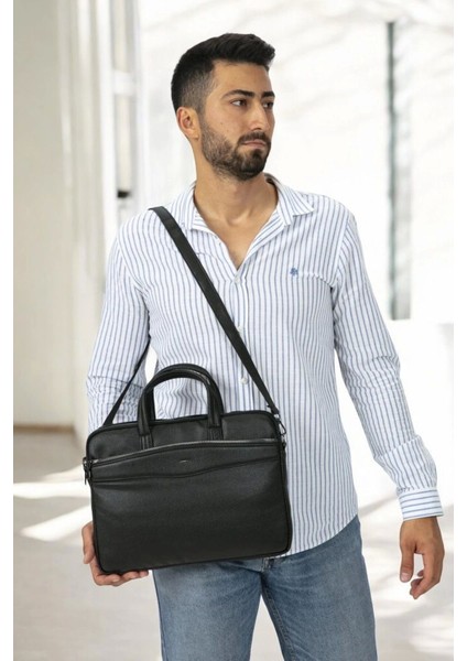 Omuz Askılı 13-14" Inç Siyah Notebook Laptop Evrak Çantası modelleri