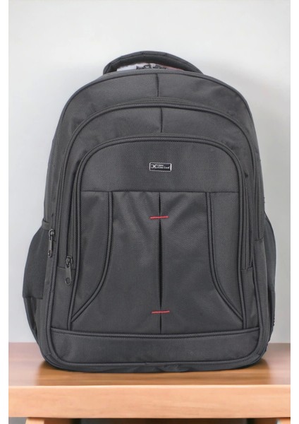 Su Geçirmez Kumaş 17,3 Inç Siyah Laptop Sırt Çantası