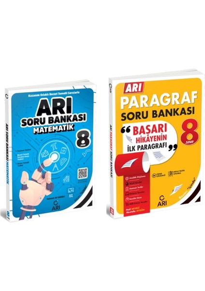 8. Sınıf Matematik + Arı Paragraf Soru Bankası