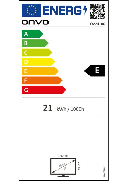 OV24100 24" 60 Ekran Uydu Alıcılı HD LED TV (12V Girişli)