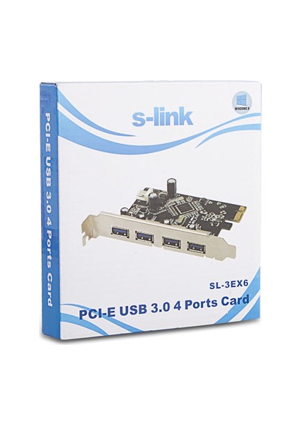 Sl-3Ex6 Pcı Express Usb 3.0 4 Port Kart