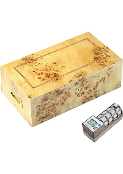 Italy Sedir Humidor Puro Kutusu Mapa Kavak 200'S Cigarspa Elektronik Nemlendirme
