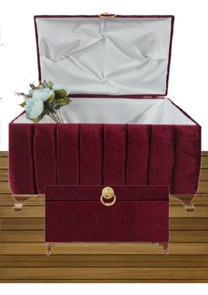Sonem Sandık Gelin Damat Bohça Nişan Sandığı 2'li 0312 fiyatları