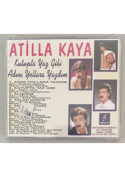 Atilla Kaya Best Of Atilla Kaya Kutupta Yaz Gibi Cd (Jelatininde Sıfır Orjnal Dönem Baskı Cd)