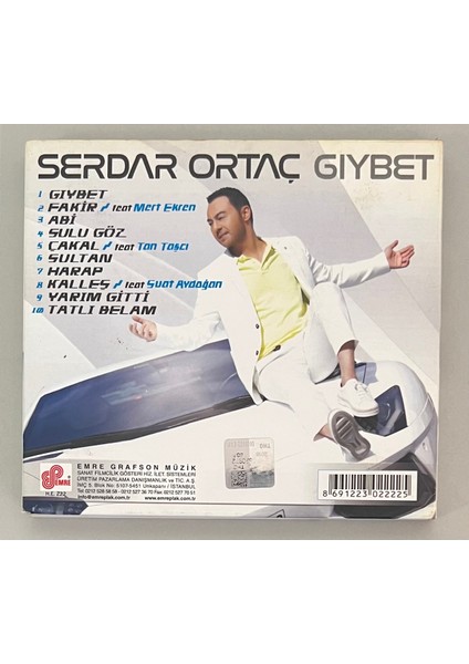 Serdar Ortaç Gıybet Cd (Orjnal Dönem Baskı Cd)