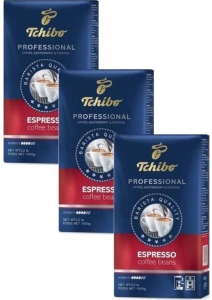 Profesional Espresso Çekirdek Kahve 1 kg x 3'lü