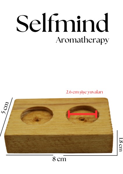Selfmind Aromaterapi 2 Delikli Uçucu Yağ Standı Doğal Çam Ağacı fiyatları