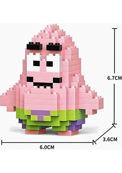 Sünger Bob ve Patrick 2'li Set Yapboz Puzzle Hediye Masa Üstü Süs Koleksiyon