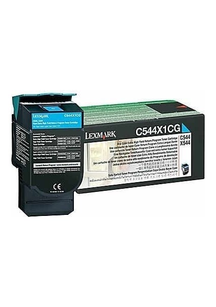 C544X1CG Mavi Cyan Orjinal Toner C540 / C544