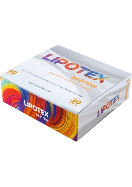 Lipotex Powdered Tea Ahududu Aromalı Tea Detoks Form Çayı 1 Aylık