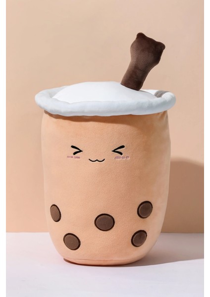 Sütlü Çay Peluş Yastık - Kahve modelleri