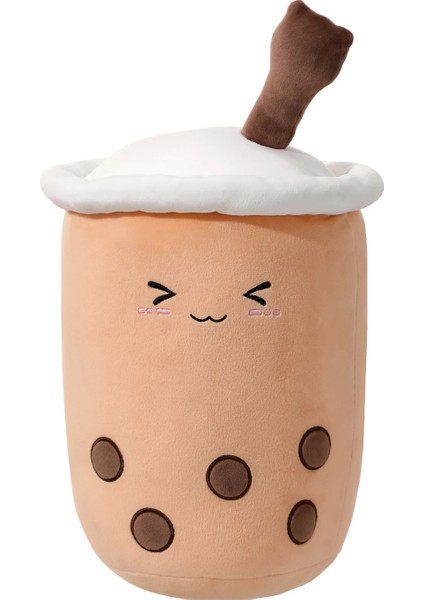 Sütlü Çay Peluş Yastık - Kahve indirimleri