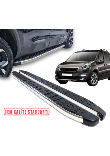 Partner Tepee 2008 2018 Araca Özel Blackline Yan Basamak