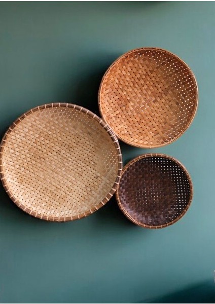 Rattan Duvar Tabağı Seti fiyatları