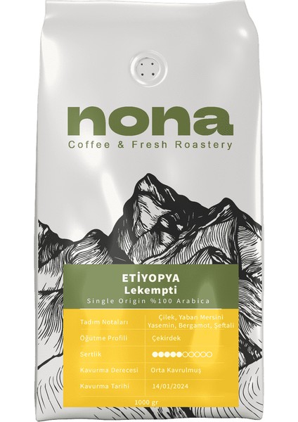 ETİYOPYA Lekempti- Single Origin %100 Arabica - 250 gr