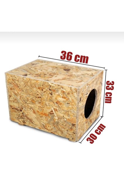 Kedi Kulübesi Kedi Yuvası Kedi Evi -1 kg Mama -30X33X36CM Iç ve Dış Mekan Su ve Isı Yalıtım