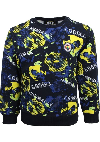 Çocuk Trıbun Gol Pattern Sweat