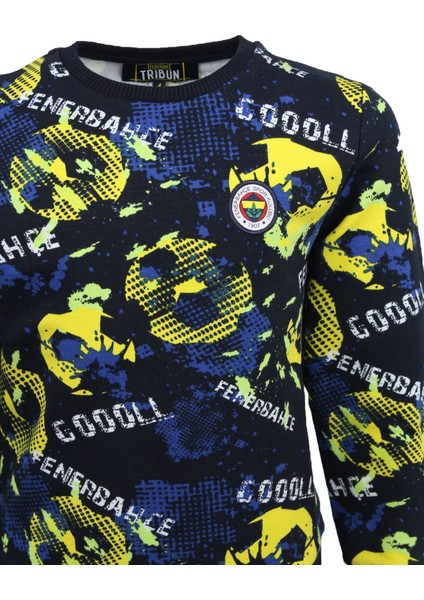 Çocuk Trıbun Gol Pattern Sweat