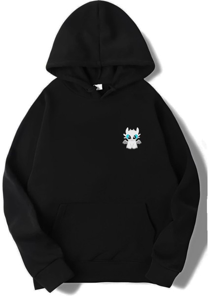 Unisex Oversize Light Fury Ejderhanı Nasıl Eğitirsin Hoodie