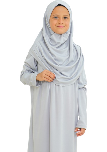 Iki Parça Çocuk Namaz Elbisesi Seti Eşarp Ile Takım, Islami Giyim Takım Kızlar Için fırsatları