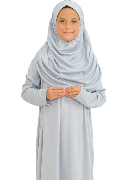 Iki Parça Çocuk Namaz Elbisesi Seti Eşarp Ile Takım, Islami Giyim Takım Kızlar Için indirimleri