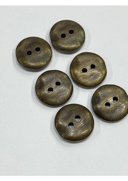 Italyan Kaban Mont Düğme / Oksit Renk Dalgalı Model / 6 Adet / 2,7 cm (M013) fırsatları