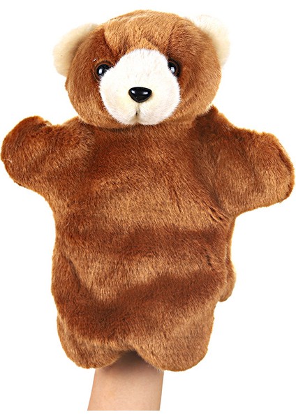 Koyu Kahverengi Ayı Peluş Oyuncak Çocuk El 23CM Kukla (Yurt Dışından)