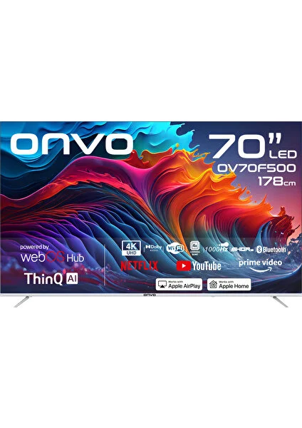 OV70F500 70" 178 Ekran Uydu Alıcı 4K Ultra HD webOS Smart LED TV (Çerçevesiz)