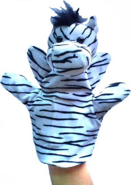 Zebra El Oyuncak Çocuk Peluş Oyuncak Kukla 22 cm (Yurt Dışından)