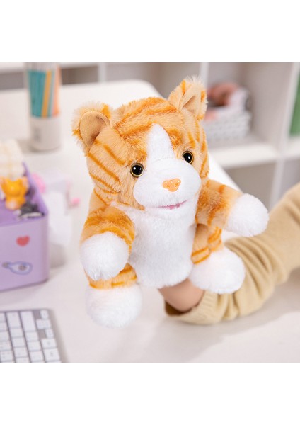 Kedi Çocuk El Oyuncak Çocuk Peluş Oyuncak Kukla 25 cm (Yurt Dışından)