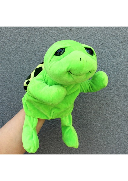 Çocuklar Için Kaplumbağa Hayvan Rol Yapma Peluş Oyuncak El Kukla 28 cm (Yurt Dışından)
