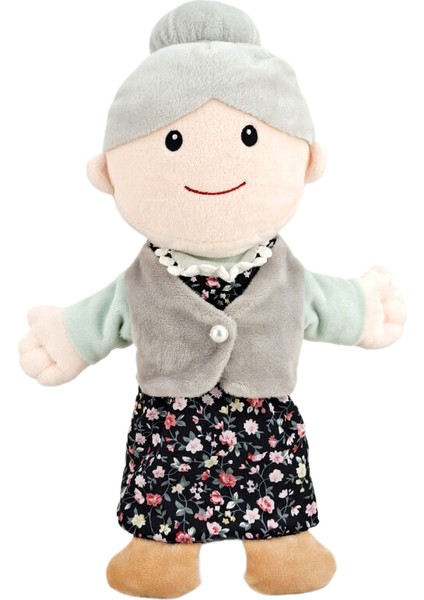 Kapa Çeneni Büyükanne Rol Yapma El Oyuncak Içocuk Peluş Oyuncak Kukla 30 cm (Yurt Dışından)
