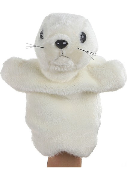 Beyaz Fok Peluş Oyuncak Çocuk El 23CM Kukla (Yurt Dışından)
