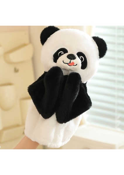 Boksör Panda Sesli El Peluş Oyuncak Çocuklar Için Kukla 25 cm (Yurt Dışından)