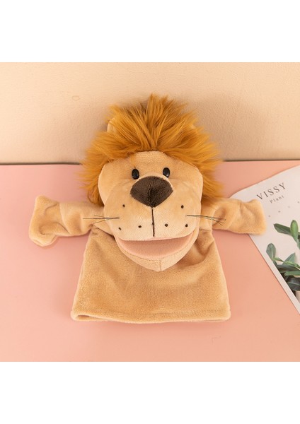 Aslan Rol Yapma Çocuk Yatıştırıcı El Peluş Oyuncak Kukla 25CM (Yurt Dışından)