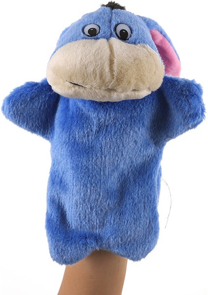 Mavi Eşek Peluş Oyuncak Çocuk El 23CM Kukla (Yurt Dışından)