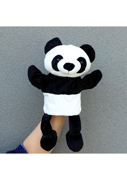 Panda Hayvan Rol-Play Çocuk El Peluş Oyuncak Kukla 28 cm (Yurt Dışından)