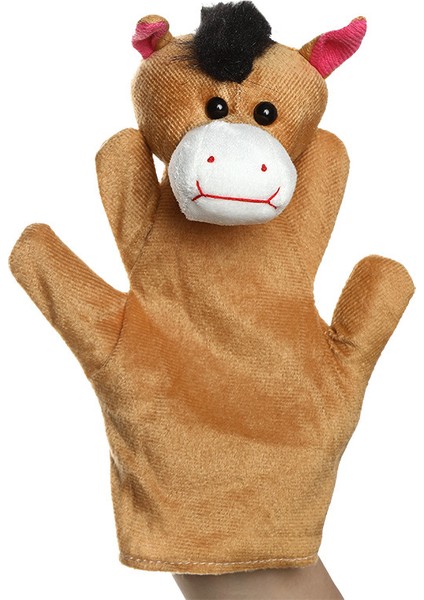 At Beş Parmaklı Eldiven Peluş Oyuncak Çocuk Kukla 20 cm (Yurt Dışından)