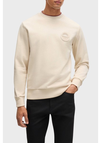 Pamuklu Logolu Regular Fit Bisiklet Yaka Sweat Erkek Sweat 50518625 131