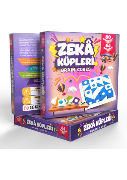 Zeka Küpleri Sihirli Küpler Görsel Beceri Küpleri Akıl ve Zeka Oyunu - V2 Yeni