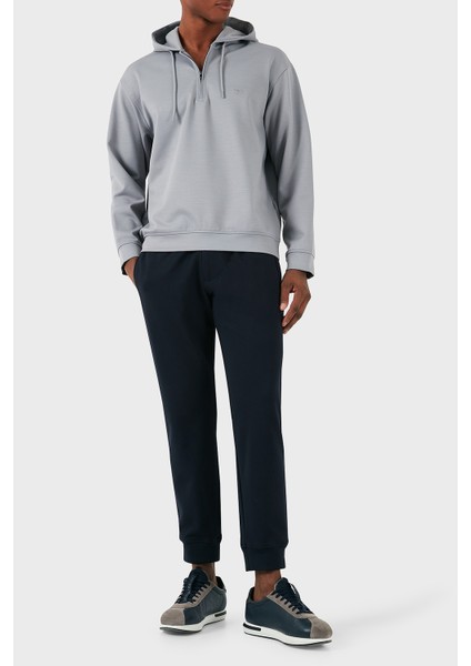 Yünlü Logolu Regular Fit Yarım Fermuarlı Kapüşonlu Sweat Erkek Sweat 6D1MC9 1jhqz 06K3 modelleri