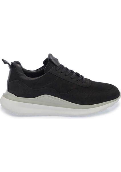 Siyah Hakiki Nubuk Deri Erkek Sneaker - E24I1AY56912-A64 modelleri