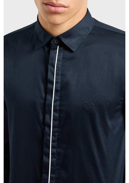 Pamuklu Regular Fit Saten Gömlek Erkek Gömlek 6DZC27 Znzrz 1510
