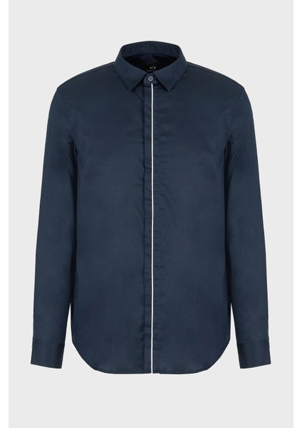 Pamuklu Regular Fit Saten Gömlek Erkek Gömlek 6DZC27 Znzrz 1510