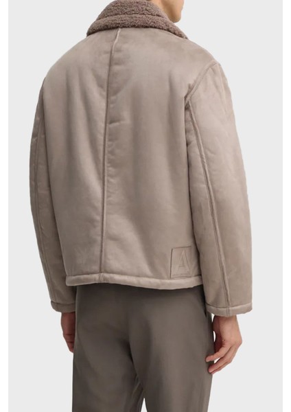 Süet Logolu Regular Fit Mono Yaka Mont Erkek Mont 6DZB03 ZE1FZ 17AC
